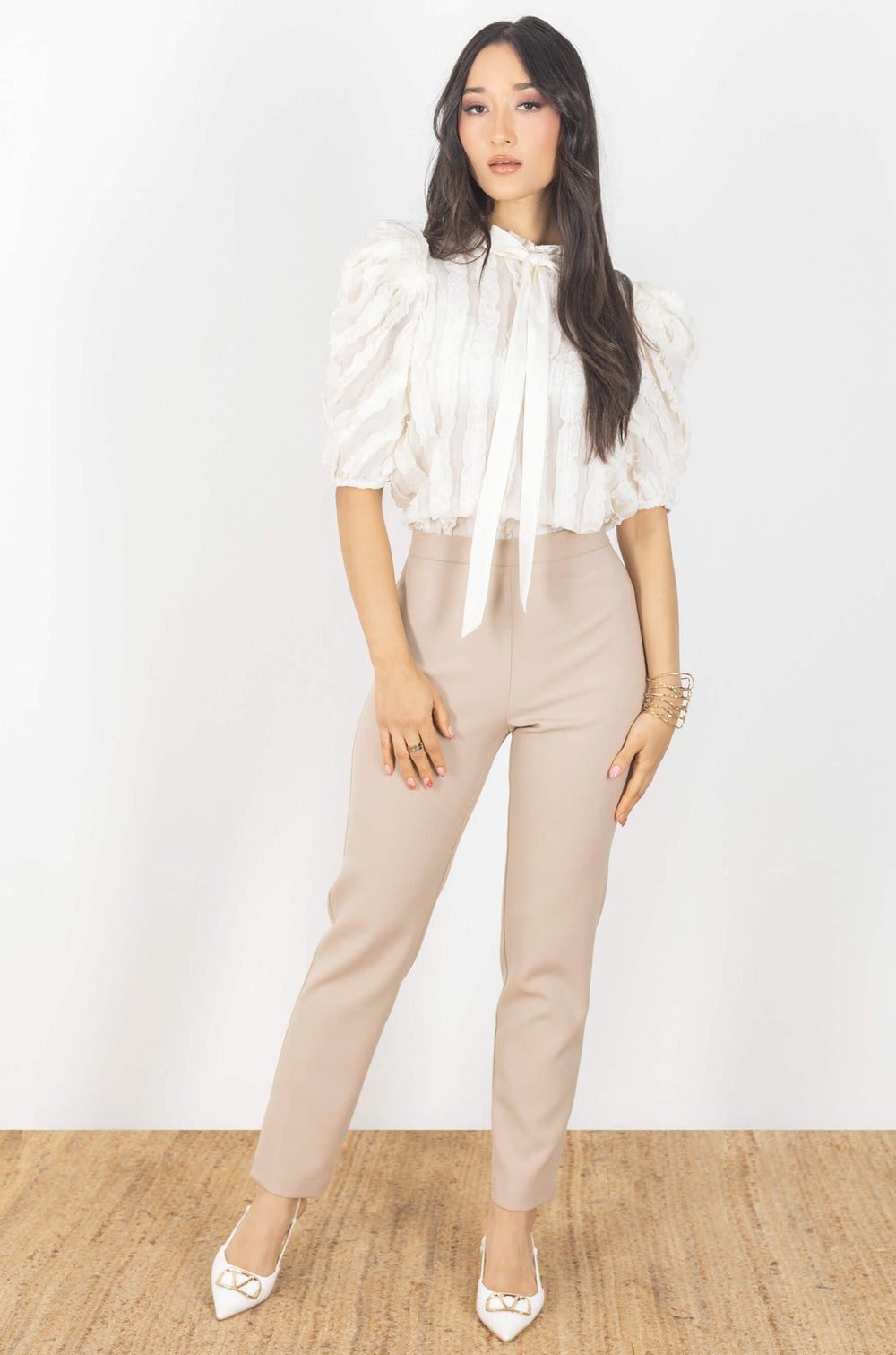 Blusa - 554067 - BEI - Reina Diaz