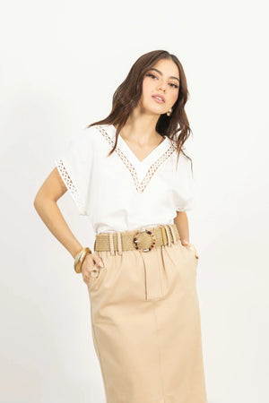 Blusa - 554130 - IVO - Reina Diaz