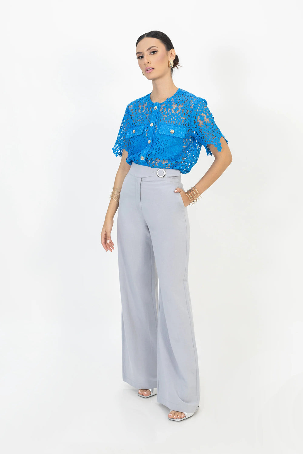 Blusa - 554183 - AZU - Reina Diaz