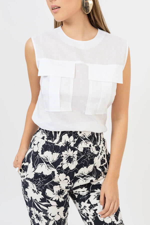 Blusa - 752626 - BCO - Reina Diaz