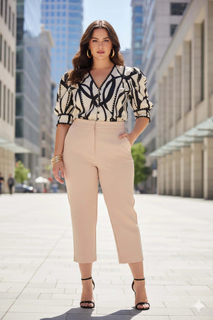 Blusa - 752770 - BEI - Reina Diaz