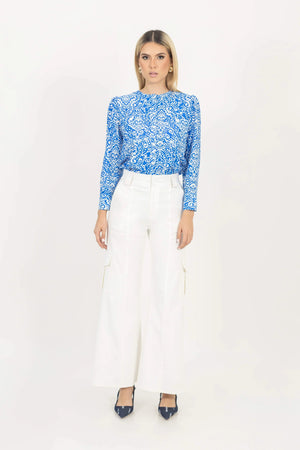 Blusa - 752787 - AZU - Reina Diaz