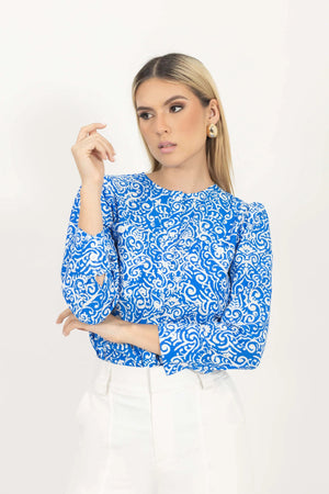 Blusa - 752787 - AZU - Reina Diaz