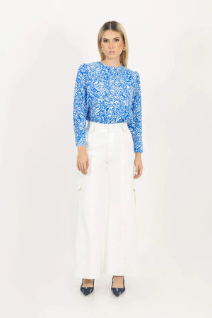 Blusa - 752787 - AZU - Reina Diaz