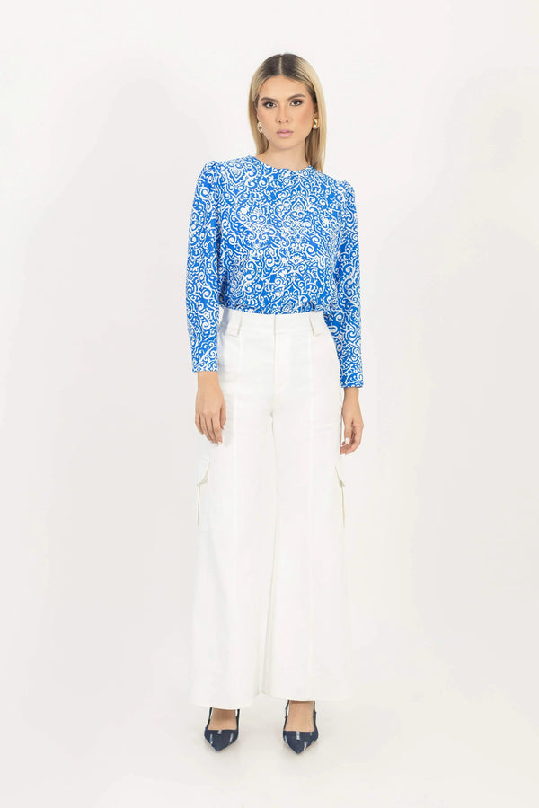 Blusa - 752787 - AZU - Reina Diaz