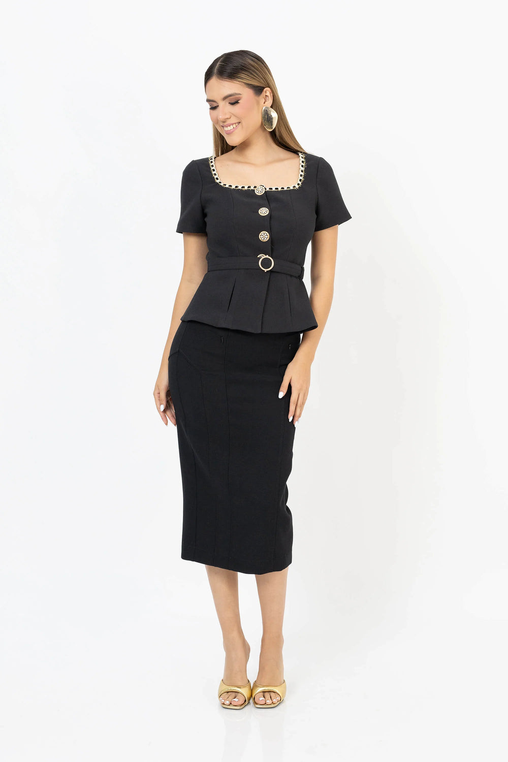 Falda - 541315 - NEG - Reina Diaz