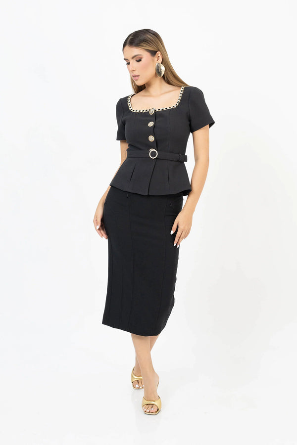 Falda - 541315 - NEG - Reina Diaz