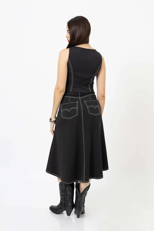 Falda - 740930 - NEG - Reina Diaz