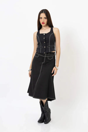 Falda - 740930 - NEG - Reina Diaz