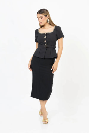 Saco - 501465 - NEG - Reina Diaz