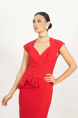 Vestido - 526040 - ROJ - Reina Diaz