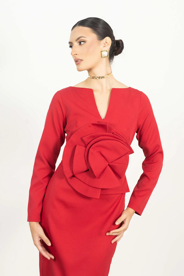 Vestido - 526046 - ROJ - Reina Diaz