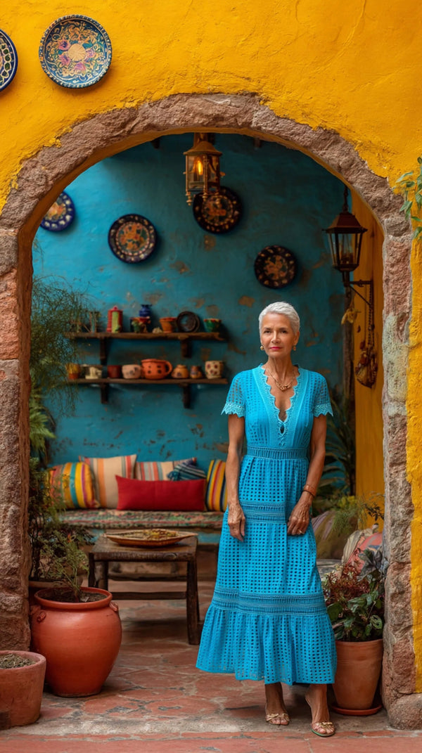 Vestido - 526129 - AZU - Reina Diaz