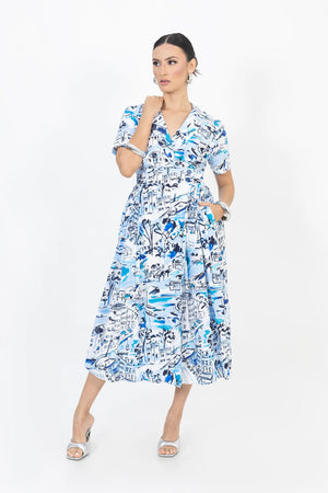 Vestido - 722700 - AZU - Reina Diaz