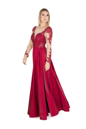 Vestido - F421050 - ROJ - Reina Diaz