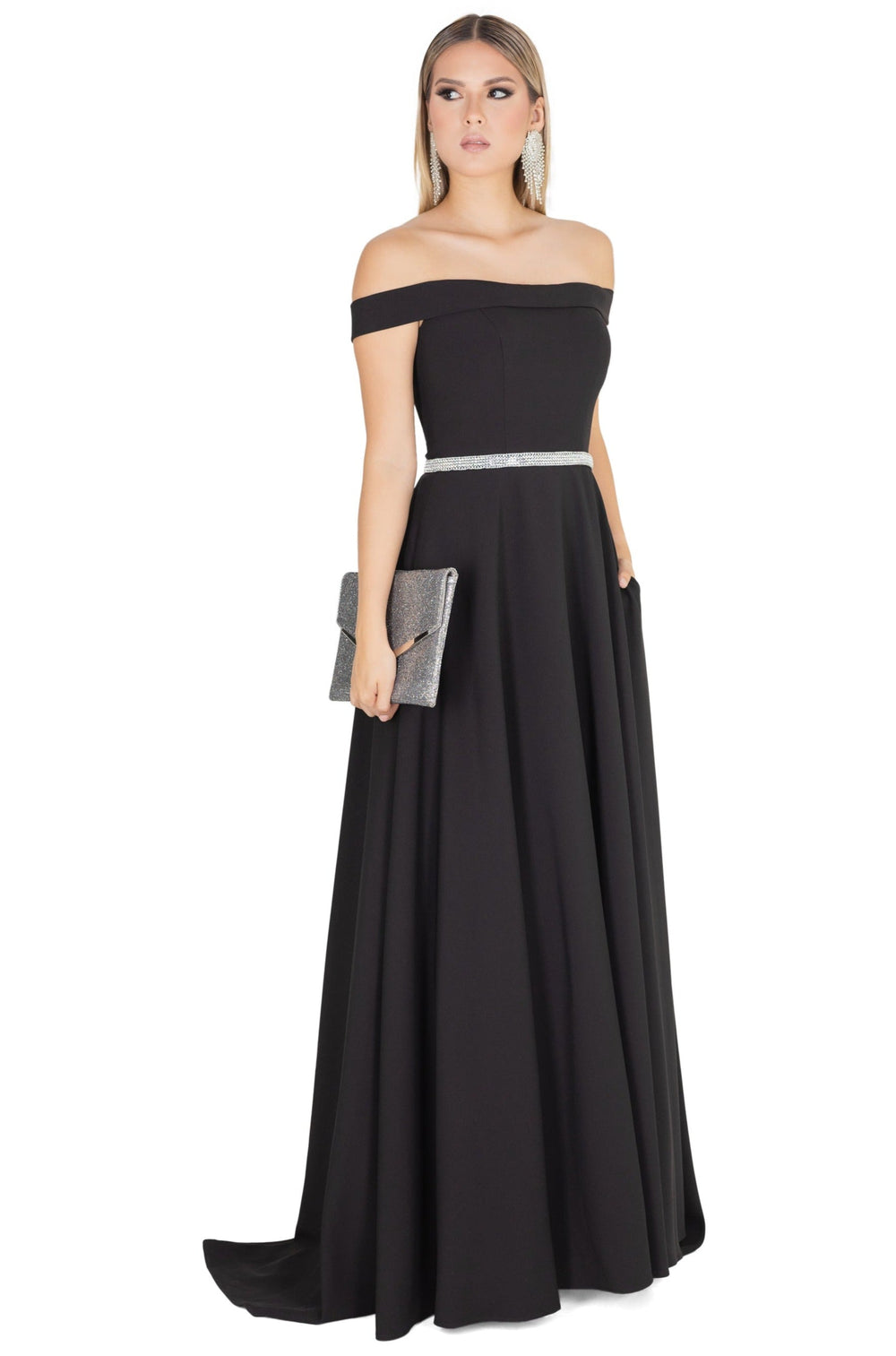 Vestido - F421068 - NEG - Reina Diaz