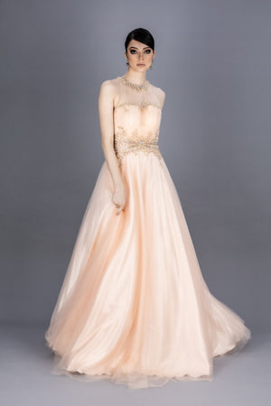 Dorothea Crystal Embroidery Vestido