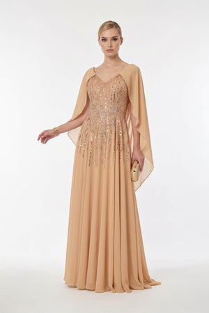 Gala Capelet Sweetheart Vestido Fiesta