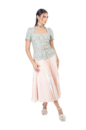 Anaís Pleated Midi Falda 541293