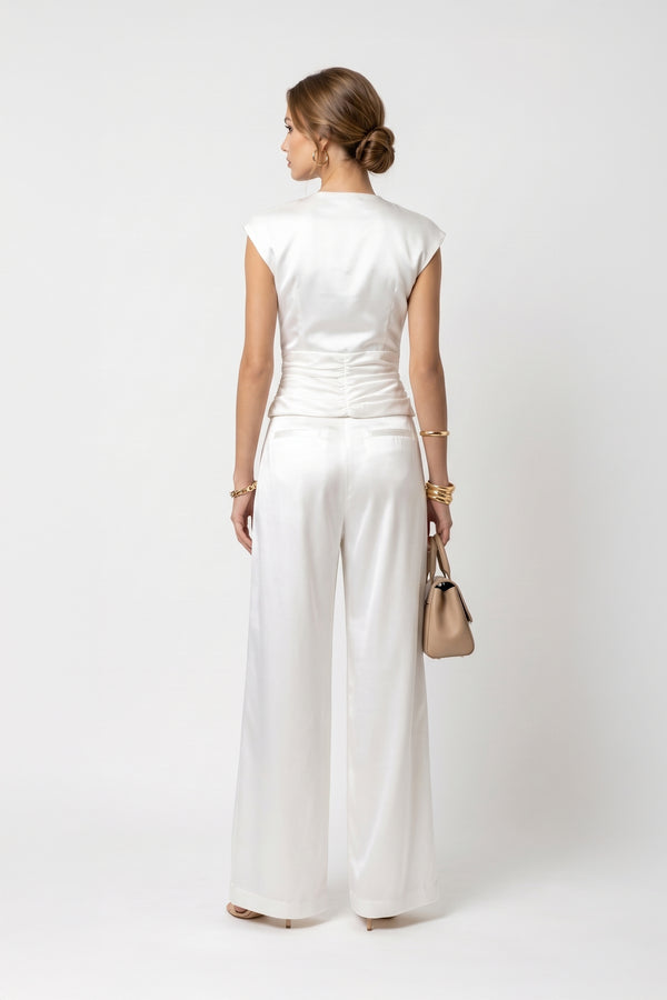 Renata High-Waist Wide-Leg Pants 532140 HUE