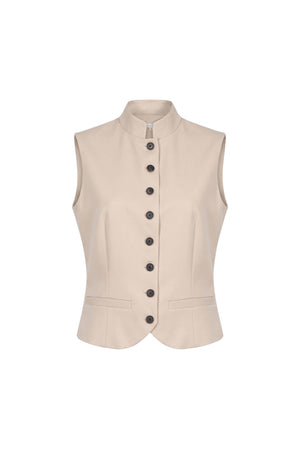 Victoria High-Neck Tailored Chaleco 501555 MAZ