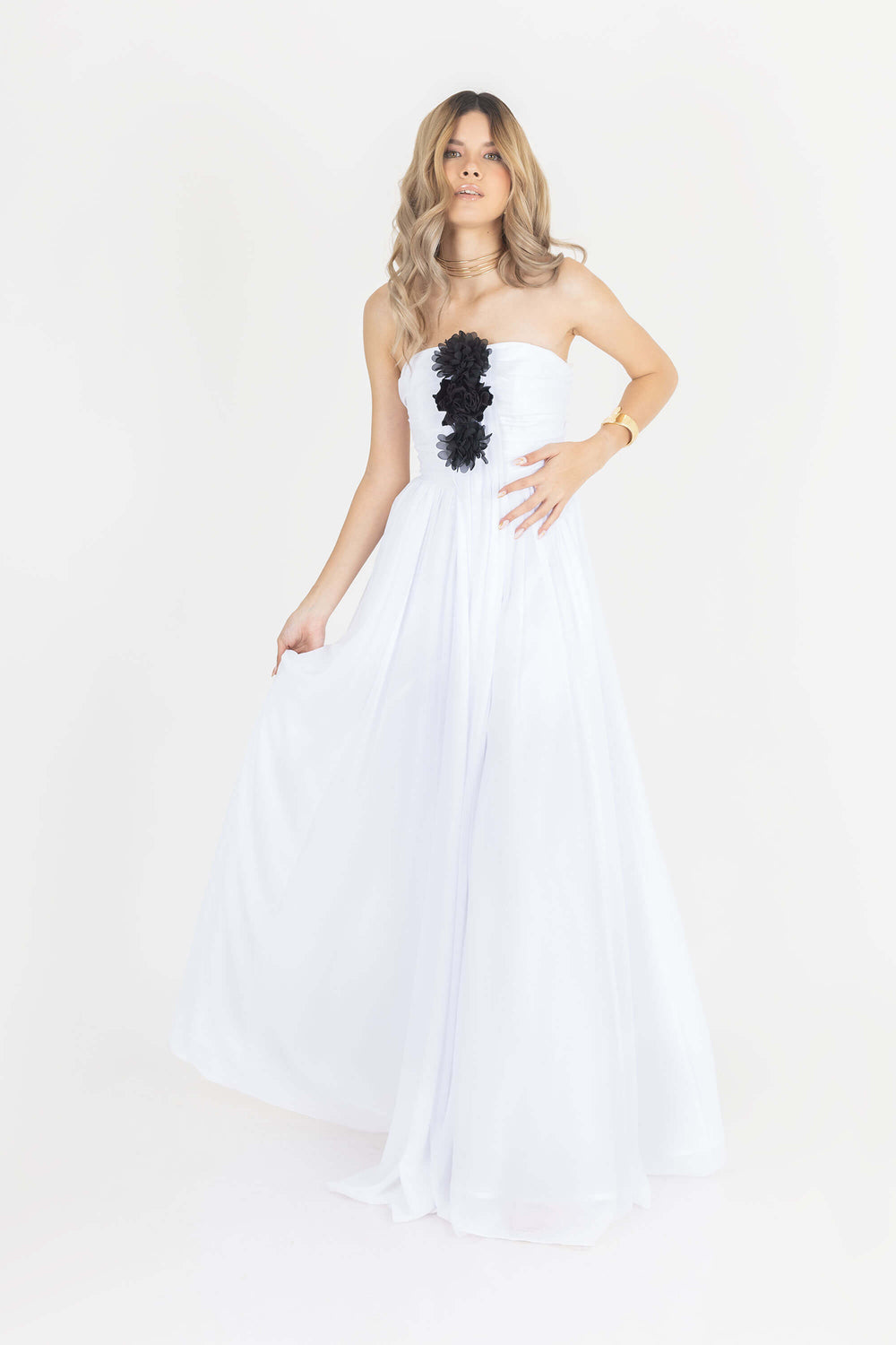 Angel Chiffon Maxi Vestido