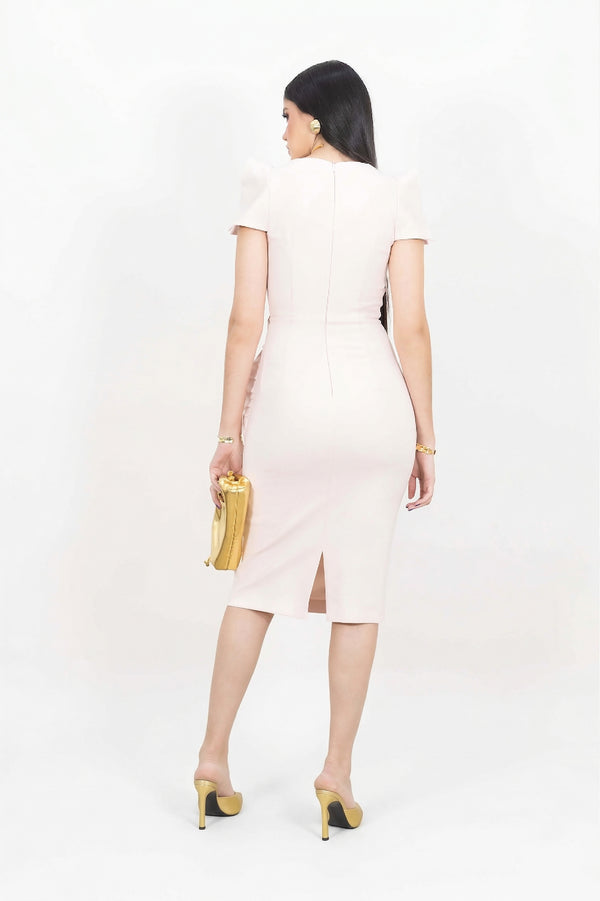 Genesis Square-Neck Vestido 525917