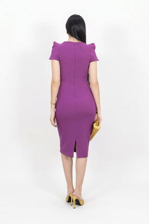 Genesis Square-Neck Vestido 525917