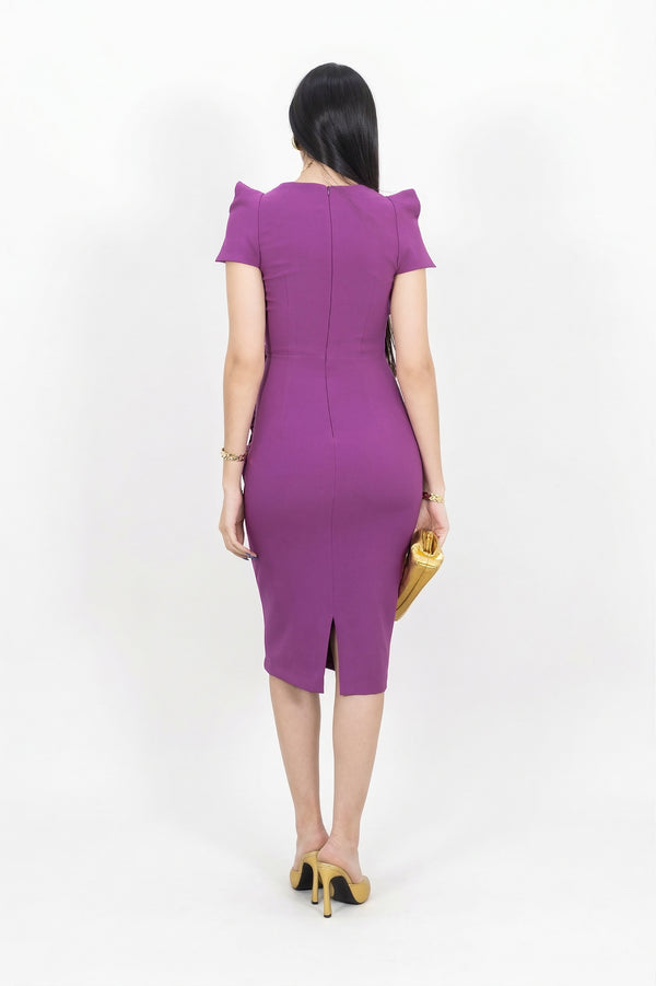 Genesis Square-Neck Vestido 525917