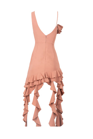 Lilly Ruffle Mini Vestido 525956