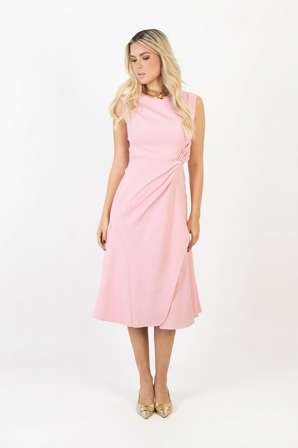 Felicity Knotted Midi Vestido 526012
