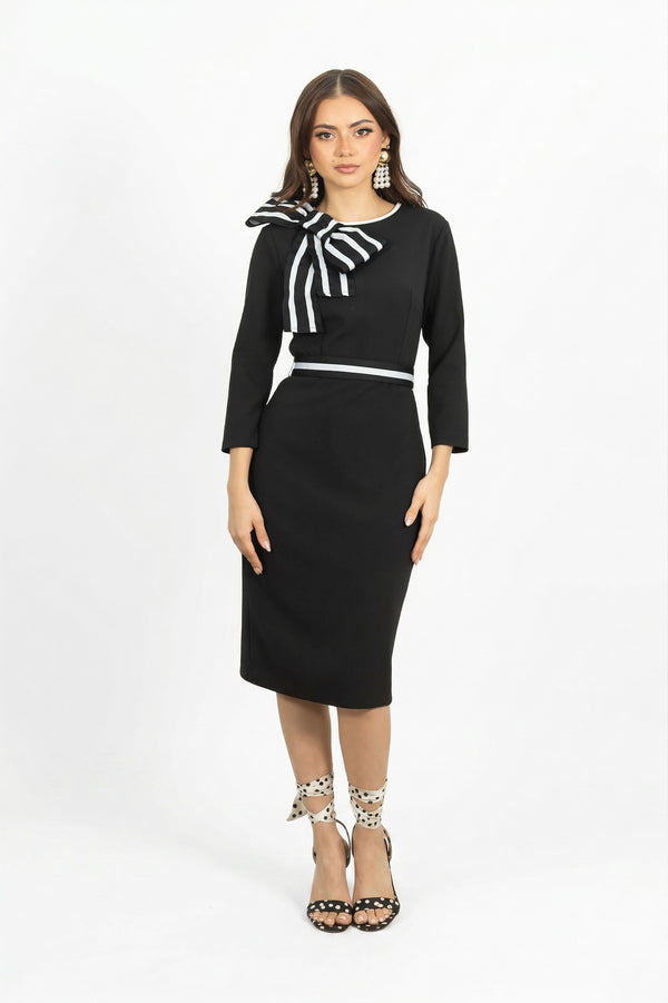 Mallory Nautical Midi Vestido