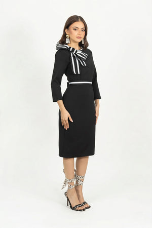 Mallory Nautical Midi Vestido