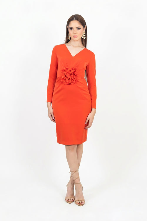 Remy Floral 3D Vestido 526022 ROJ