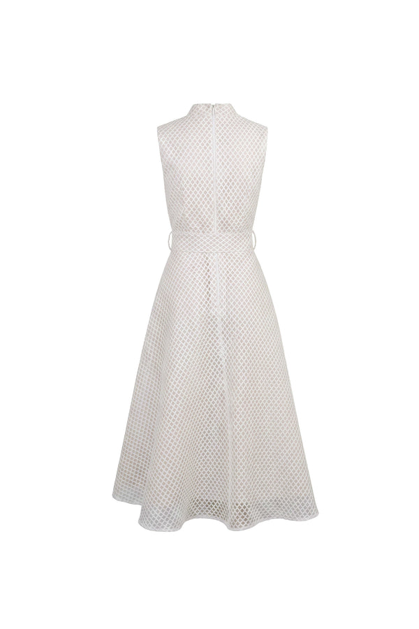 Cassandra Belted Sleeveless Midi Vestido 526032 HUE