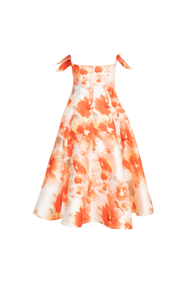 Nadia Strapless Midi Vestido 526094 MUL
