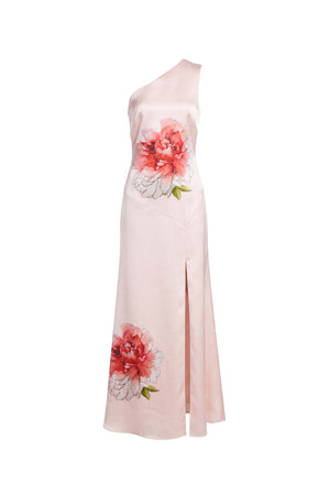 Martina One-Shoulder Floral Maxi Vestido 526150 CLA