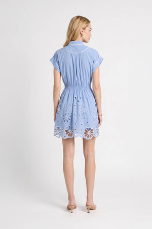 Alessia Embroidered Bow Shirt Vestido 526178 PER