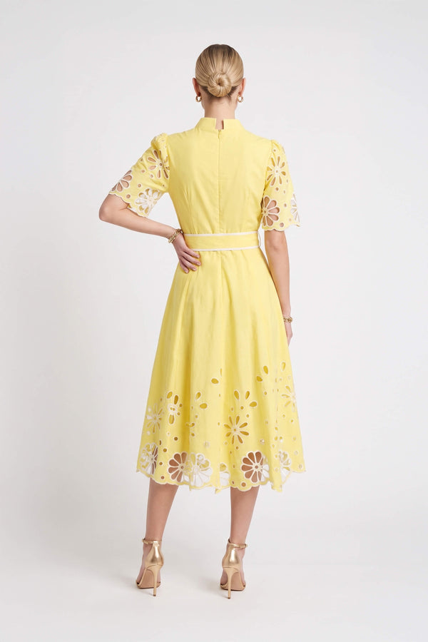 Isabella Embroidered Midi Vestido 526198 AMA