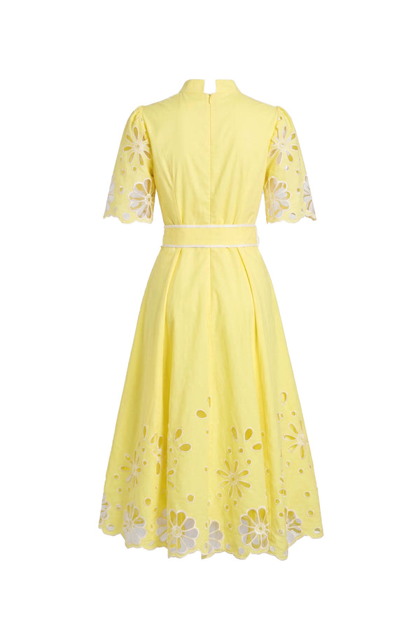 Isabella Embroidered Midi Vestido 526198 AMA