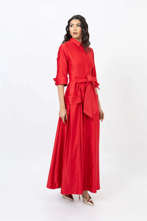 Valentina Maxi Bow Vestido