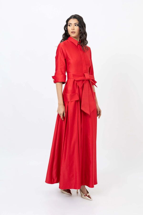 Valentina Maxi Bow Vestido