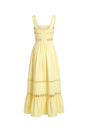 Victoria Cutout Lace Maxi Vestido 526280 AMA