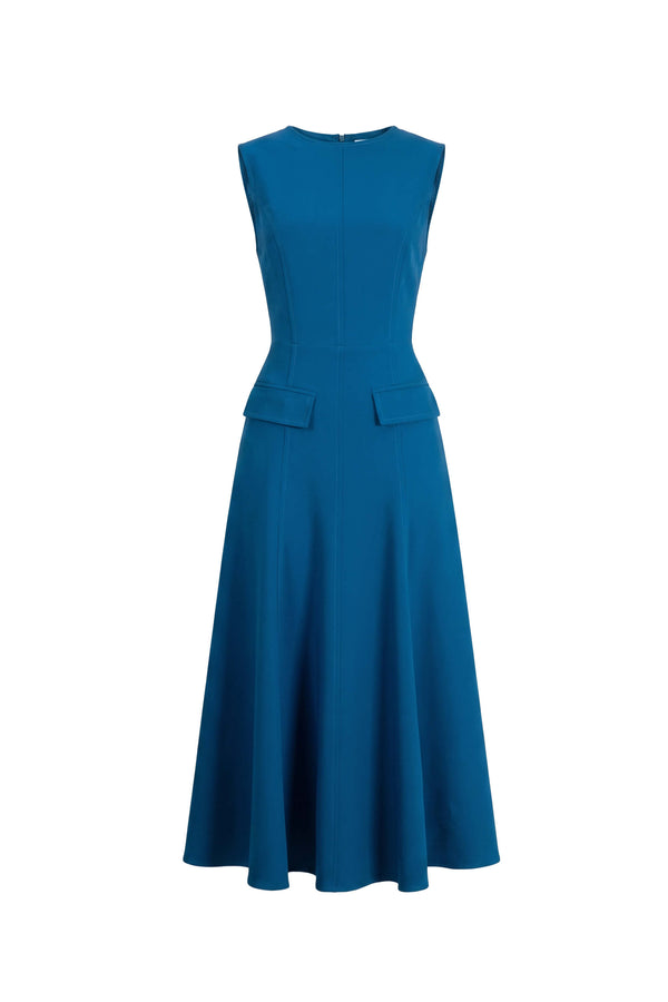 Gala Flap Pocket Midi Vestido 526304 COB