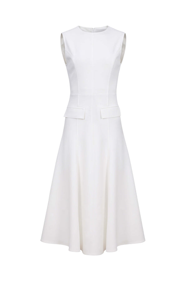 Gala Flap Pocket Midi Vestido 526304 HUE