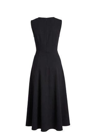 Gala Flap Pocket Midi Vestido 526304 NEG