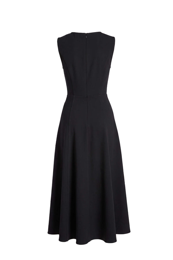 Gala Flap Pocket Midi Vestido 526304 NEG