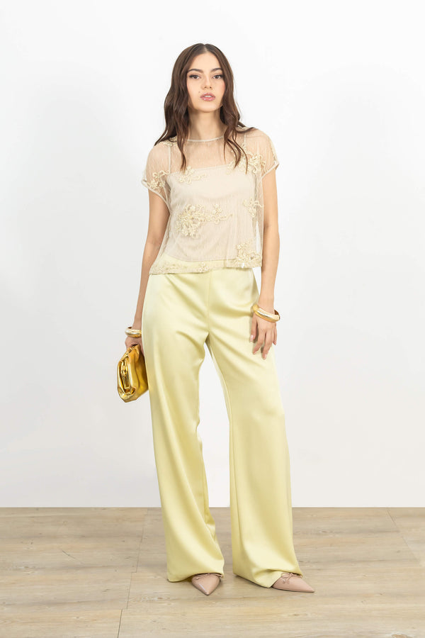 Adalyn Embroidered Tulle Top
