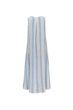 Gala Striped High-Low Sleeveless Blusa 554281AZU