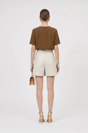 Ximena Printed Belted Short 731156ARE
